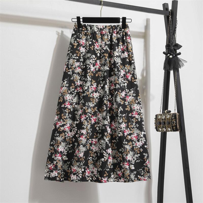 Women's A- Line Floral Summer Thin Small Skirts