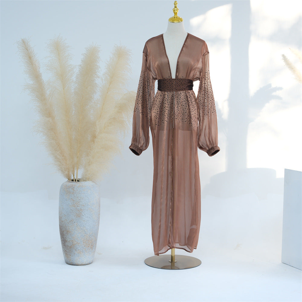 Casual Daily Solid Color Puff Sleeve Dresses