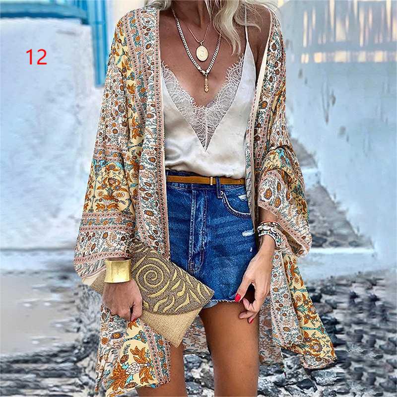 Women's Casual Fashion Trend Vacation Batwing Long Blouses