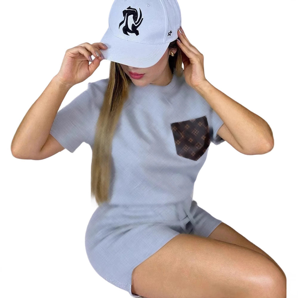 Women's Fashion Casual Ladies Embossed Sleeve Set Suits