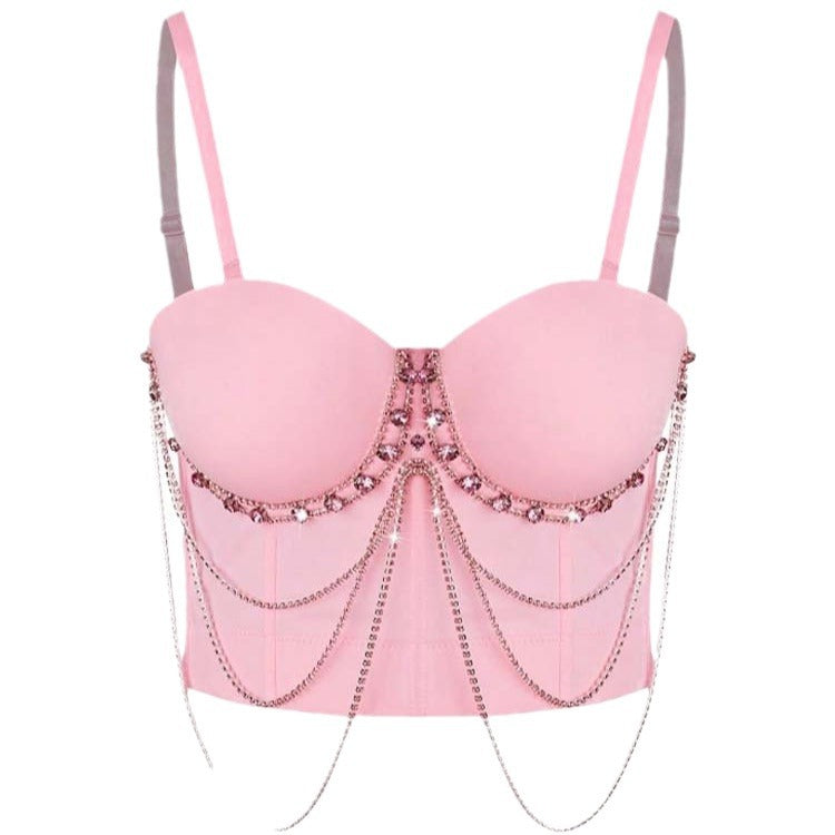 Fishbone Bra Outer Wear Design Sense Tops