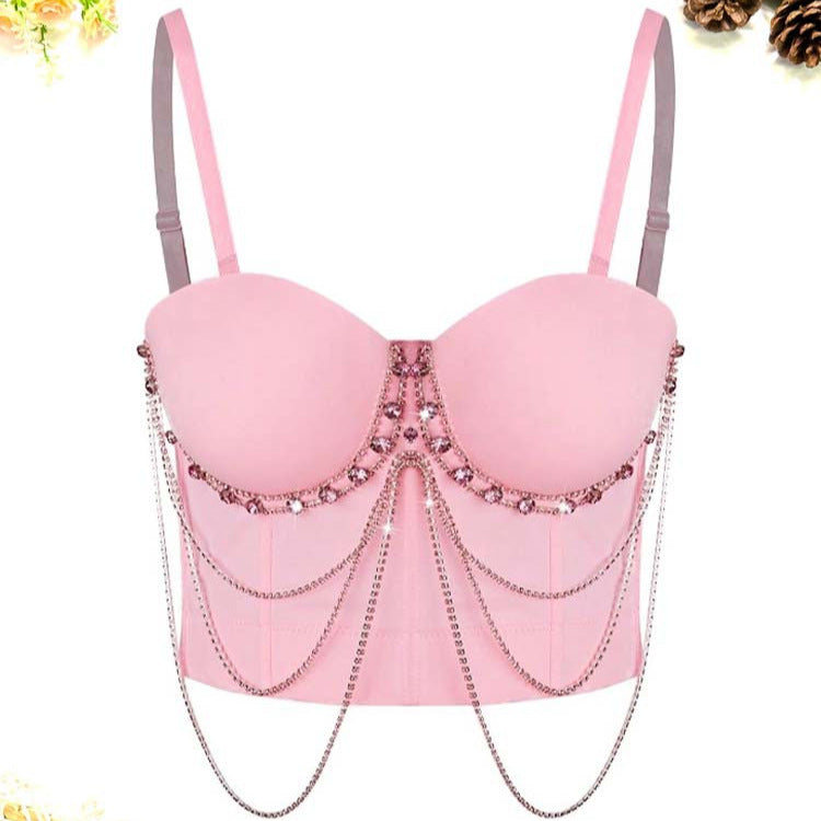 Fishbone Bra Outer Wear Design Sense Tops