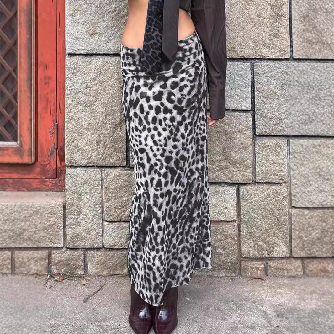 Women's Summer Personalized Leopard Print Hot Style Skirts