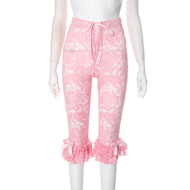 Women's Summer Sexy Hot Lace Casual Pants