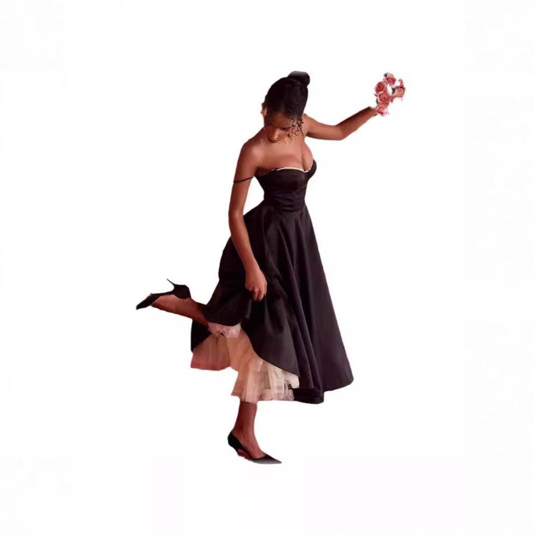 Women's Sexy Brace Sleeveless Dress Pettiskirt Maxi Dresses