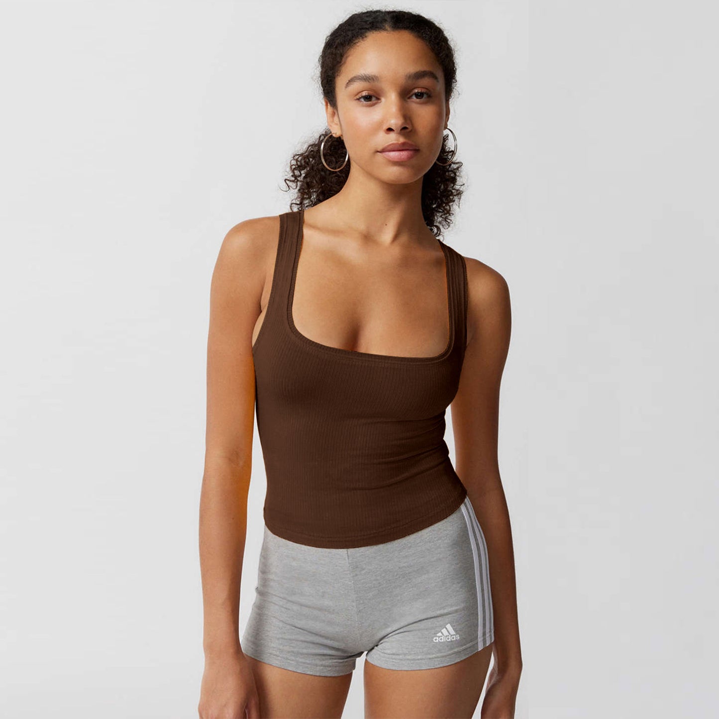 Women's Shirt Slim Fit Sling Basic Solid Vests
