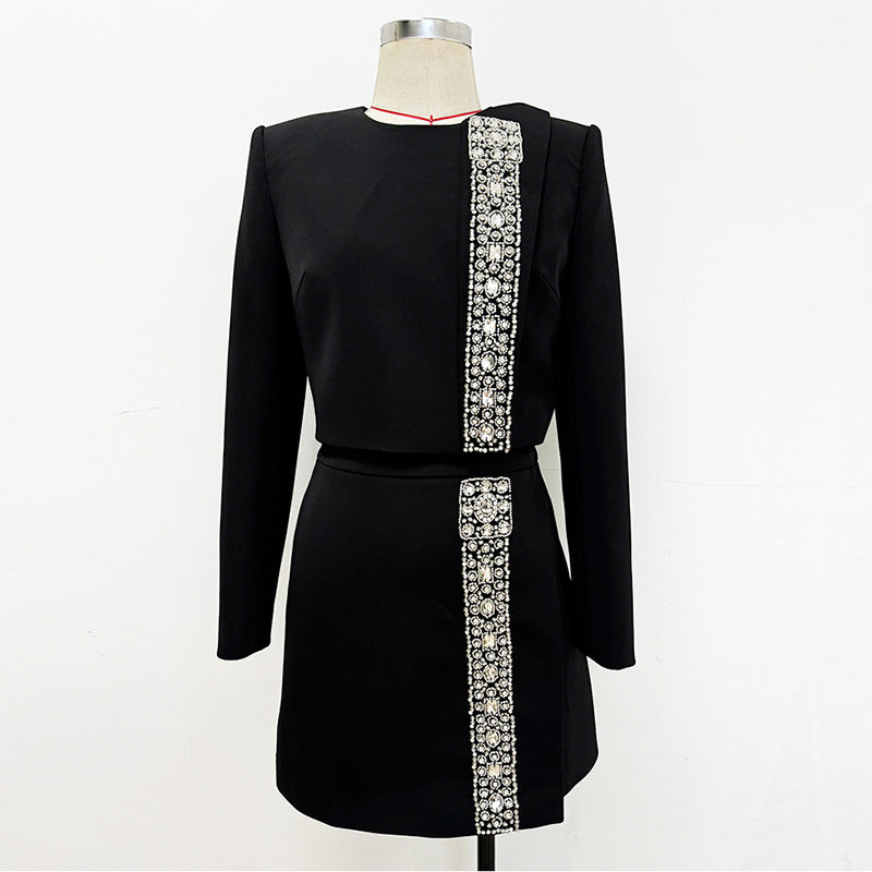Fashion Personality Single Collar Beads Rhinestones Suits