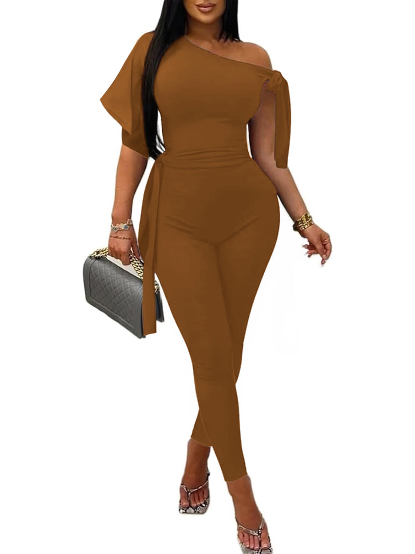 Women's Classy Graceful Solid Color Fashion Jumpsuits