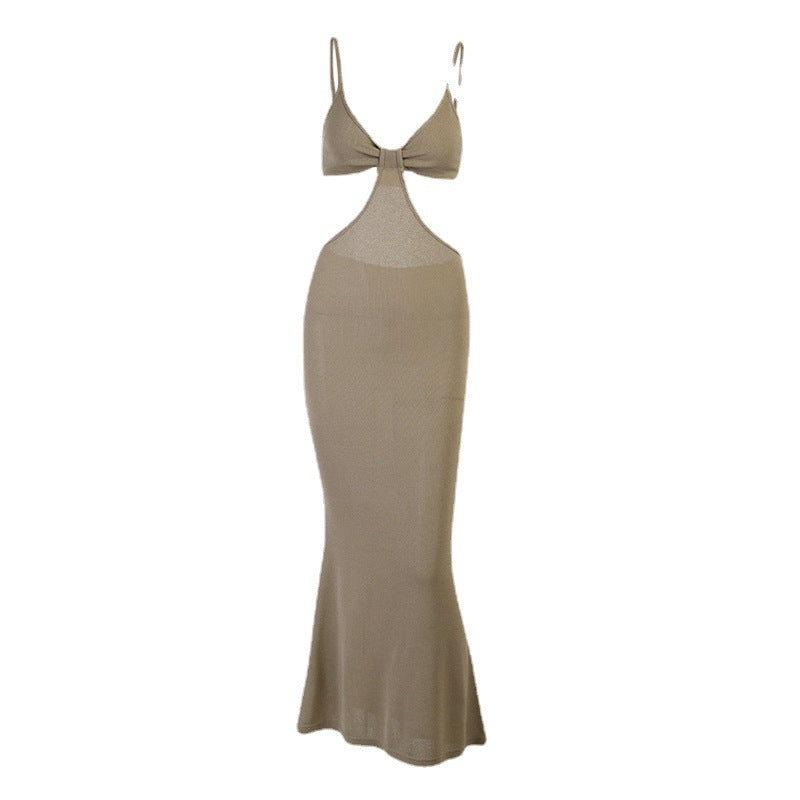 Women's Backless Sling Dress Summer Sexy Temperament Elegant Slim Dresses