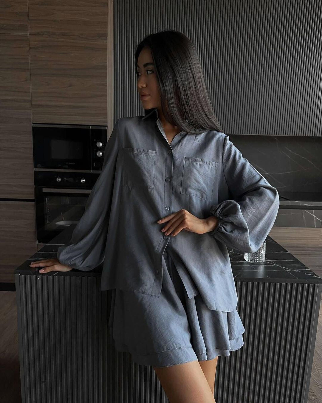 Women's Summer Ruffled Casual Fashion Set Suits
