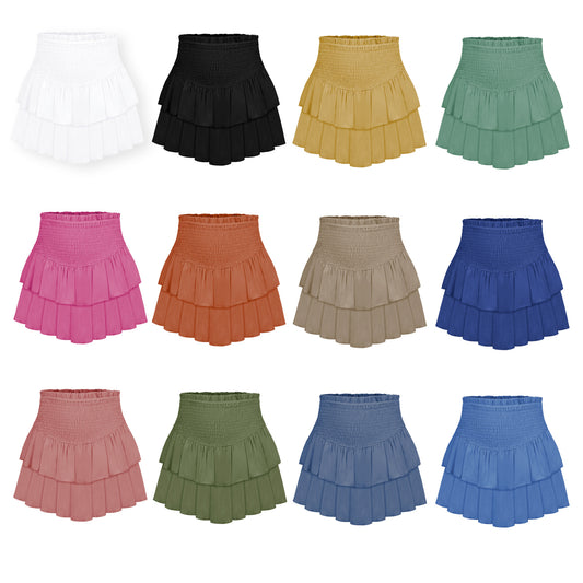 Women's Fashion Plain Summer Pleated Sexy Hot Skirts