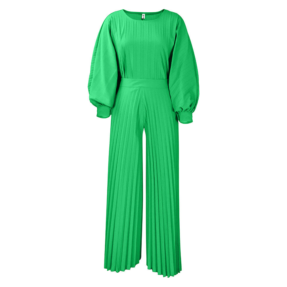 Women's Summer Loose Large Shirt Wide Leg Fashion Casual Suit