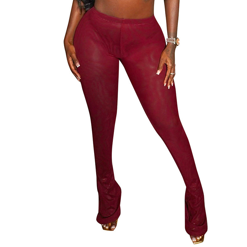 Women's Fashion Fashionmonger Slim Trousers Sexy Bell-bottom Pants