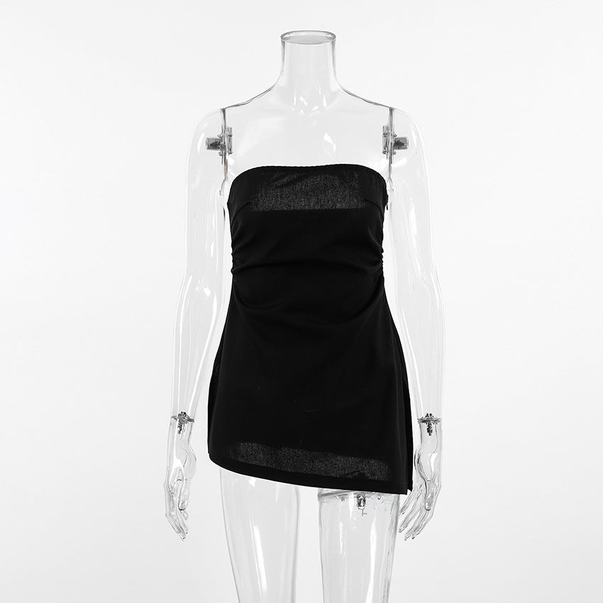 Women's Cotton Linen Slim Fit Sexy Tube Tops