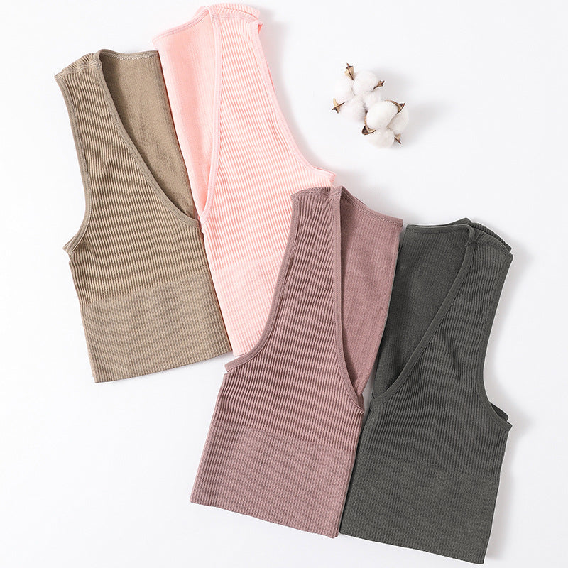 Women's Fashionable Cropped Sexy Underwear Deep Collar Cool Tops