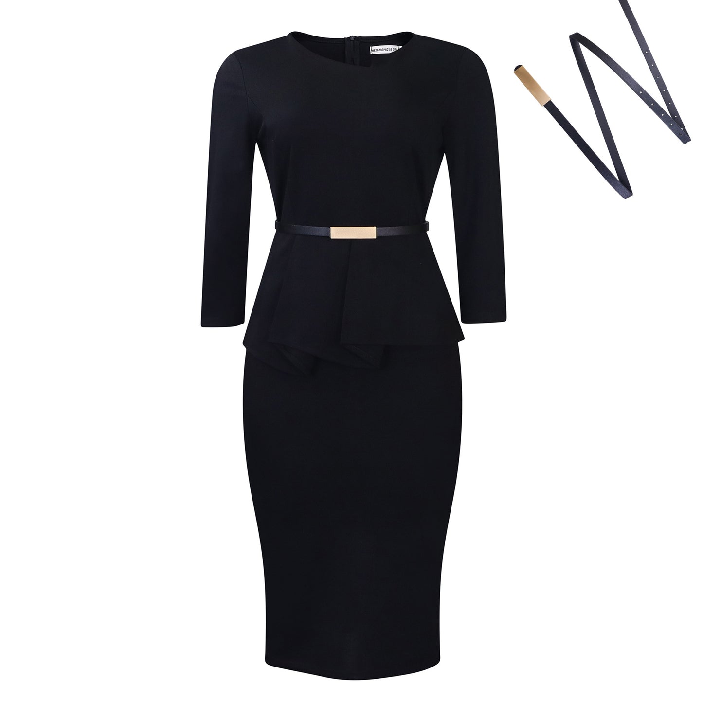 Women's Solid Color Sheath Pencil African Dress