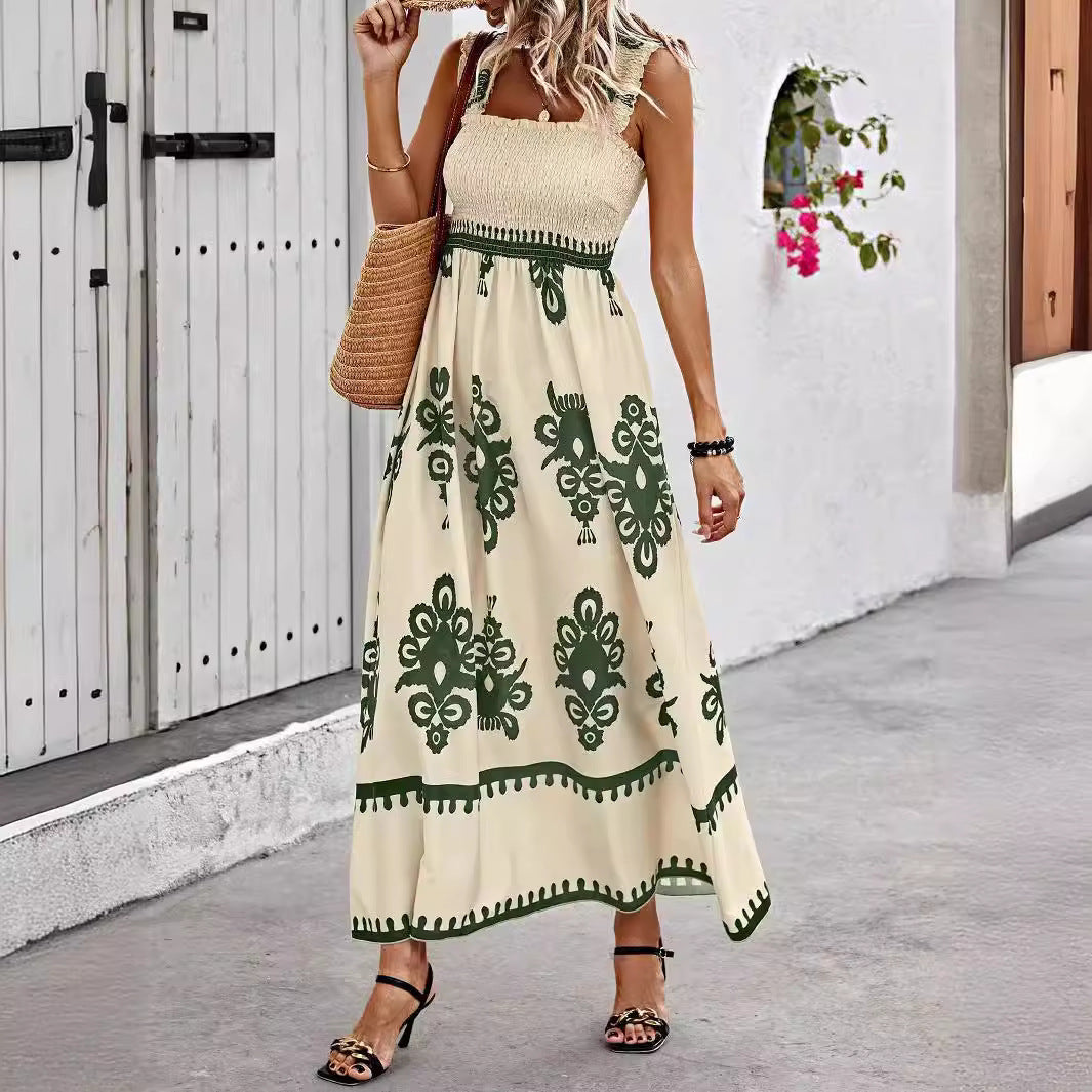 Women's Beach Dress Holiday Style Printing Dresses