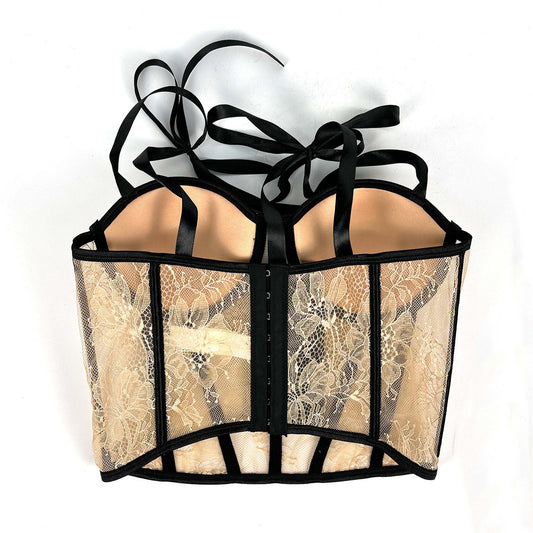 Cinched Waist Breathable Body Shaping Fishbone Tops