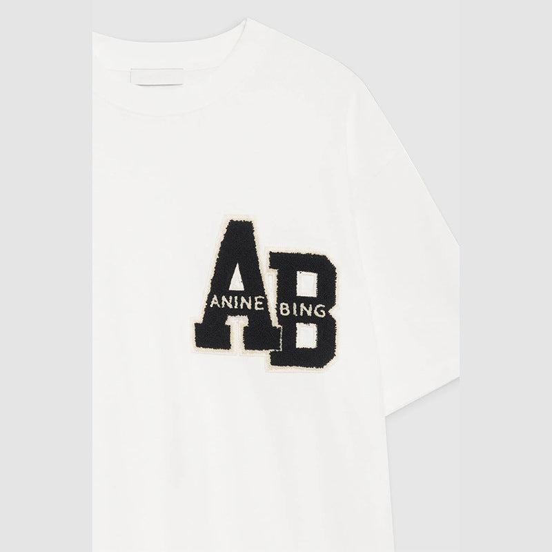 Women's North American Niche Special Embroidery Alphabet Blouses