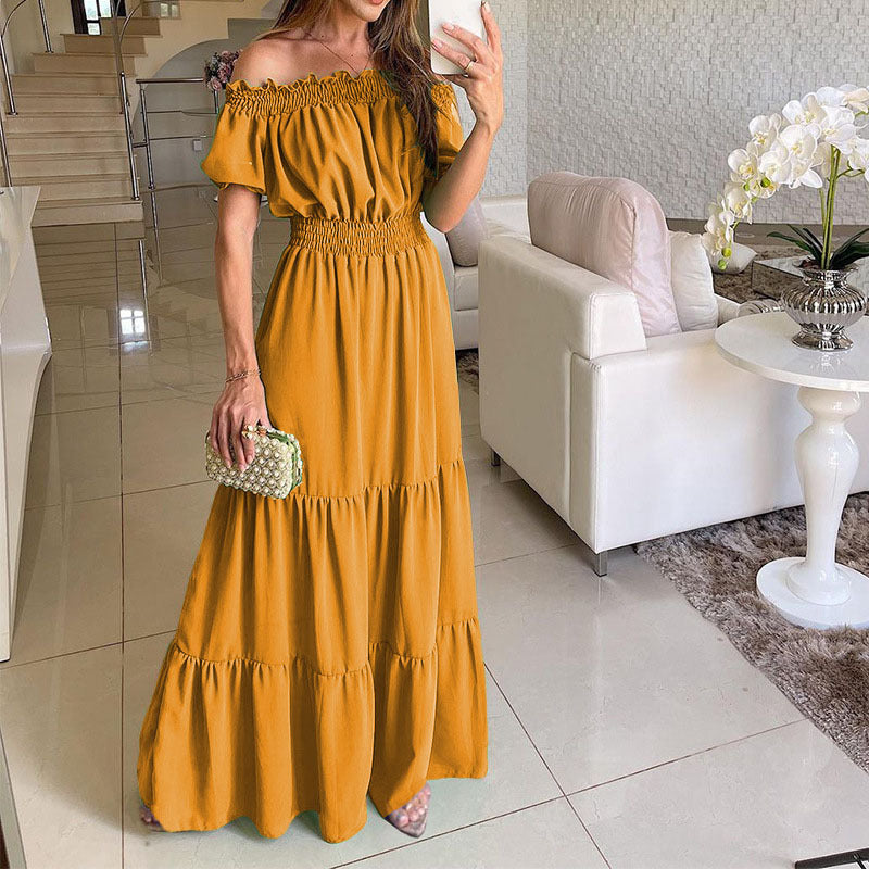 Women's Dress Spring Sleeve Long Pattern Dresses