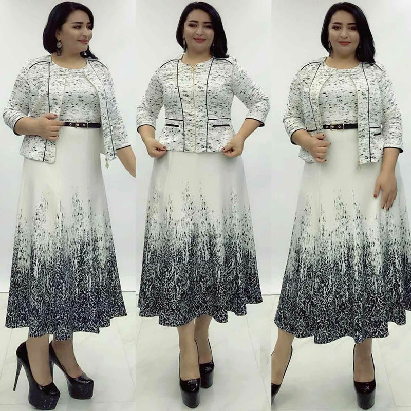 Women's African Wear With Slim Dress Professional Suits