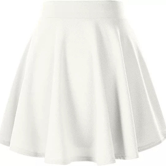 Women's Basic Versatile Stretch Flared Casual High Skirts
