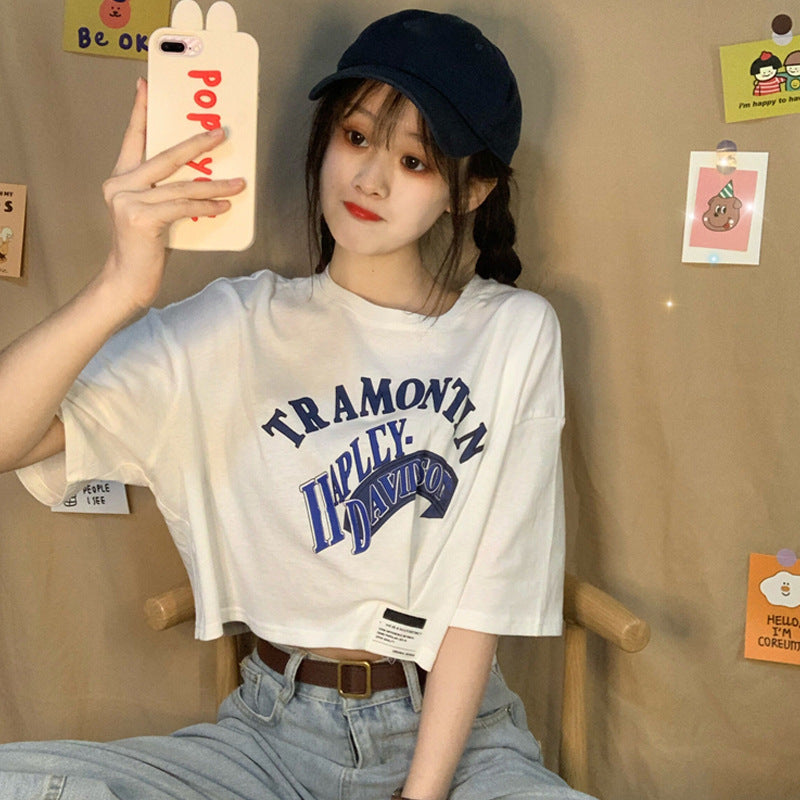 Women's Sleeve T-shirt Korean Style Inner Bottoming Blouses