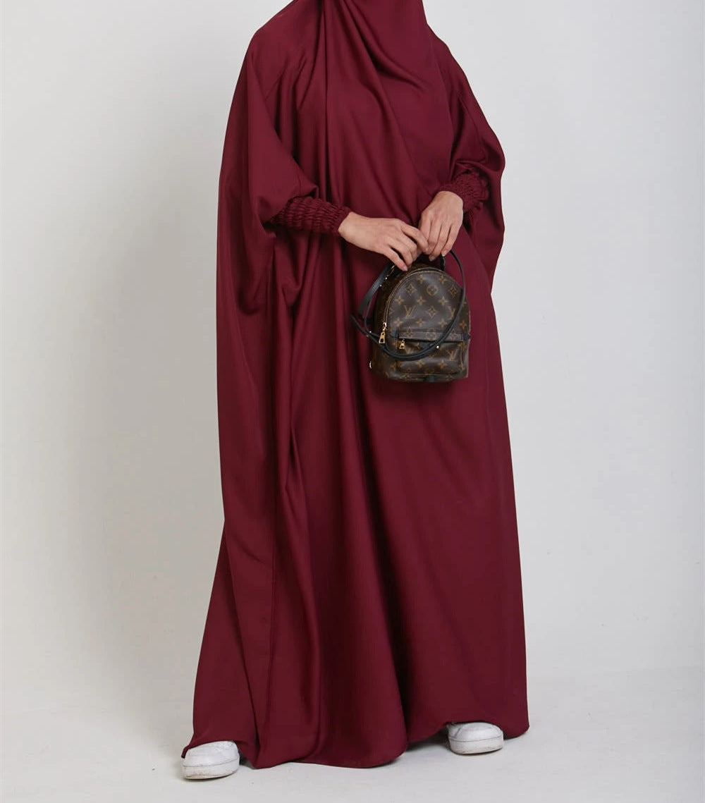 Turkish Swing Solid Color Robe Dress Dresses