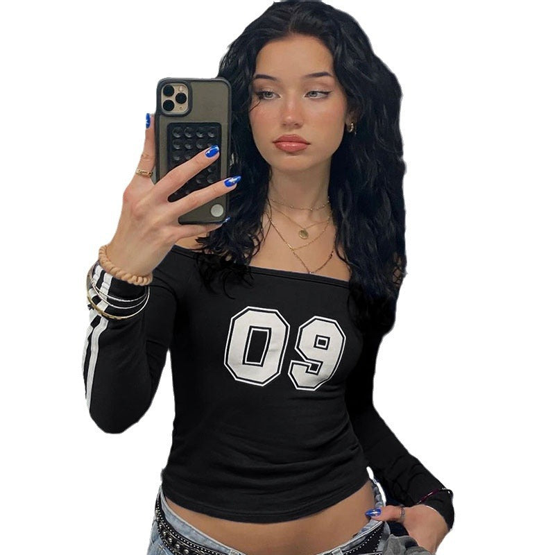 Long Sleeve Autumn Chic Sports Style Blouses