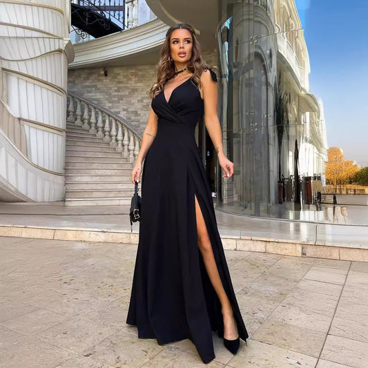 Women's Summer Solid Color Long Dress Dresses