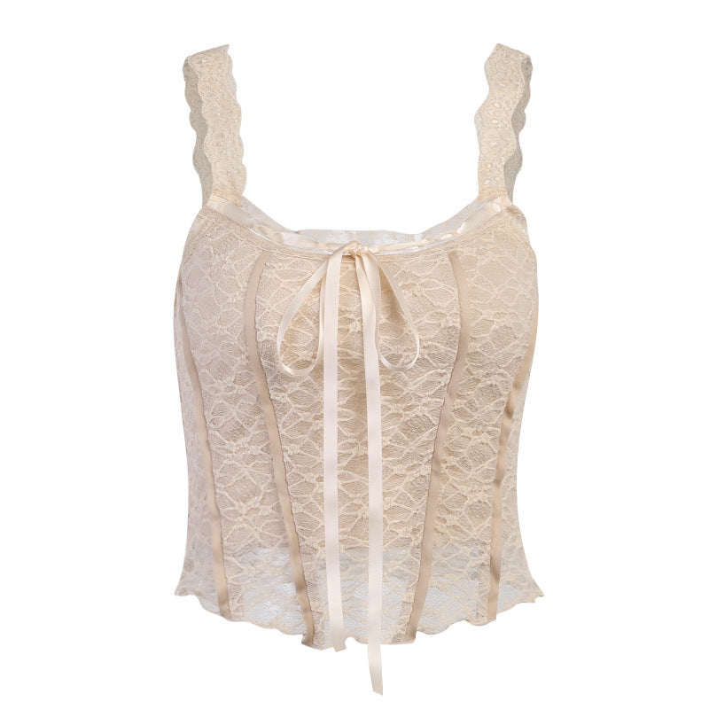 Women's Fashion Outwear Summer Solid Color Inner Wear Sling Slim Tops