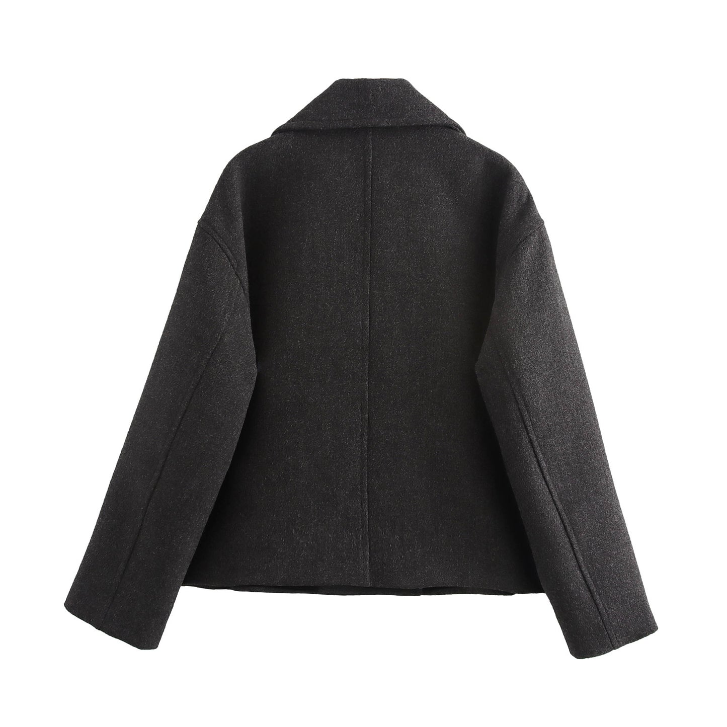 Autumn Double Breasted Button Decoration Overcoat Coats