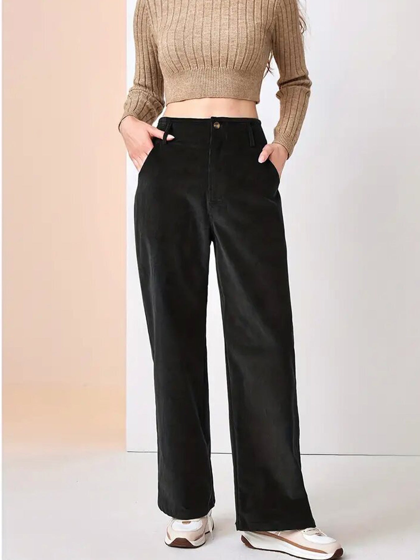 Women's Trousers With High Waist Slimming Casual Pants