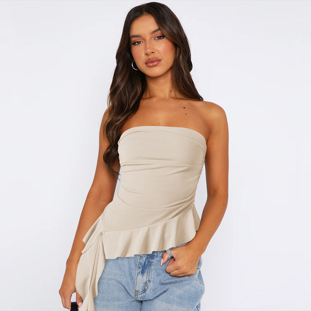 Women's Slim Fit Hot High-grade Outer Wear Tassel Tops