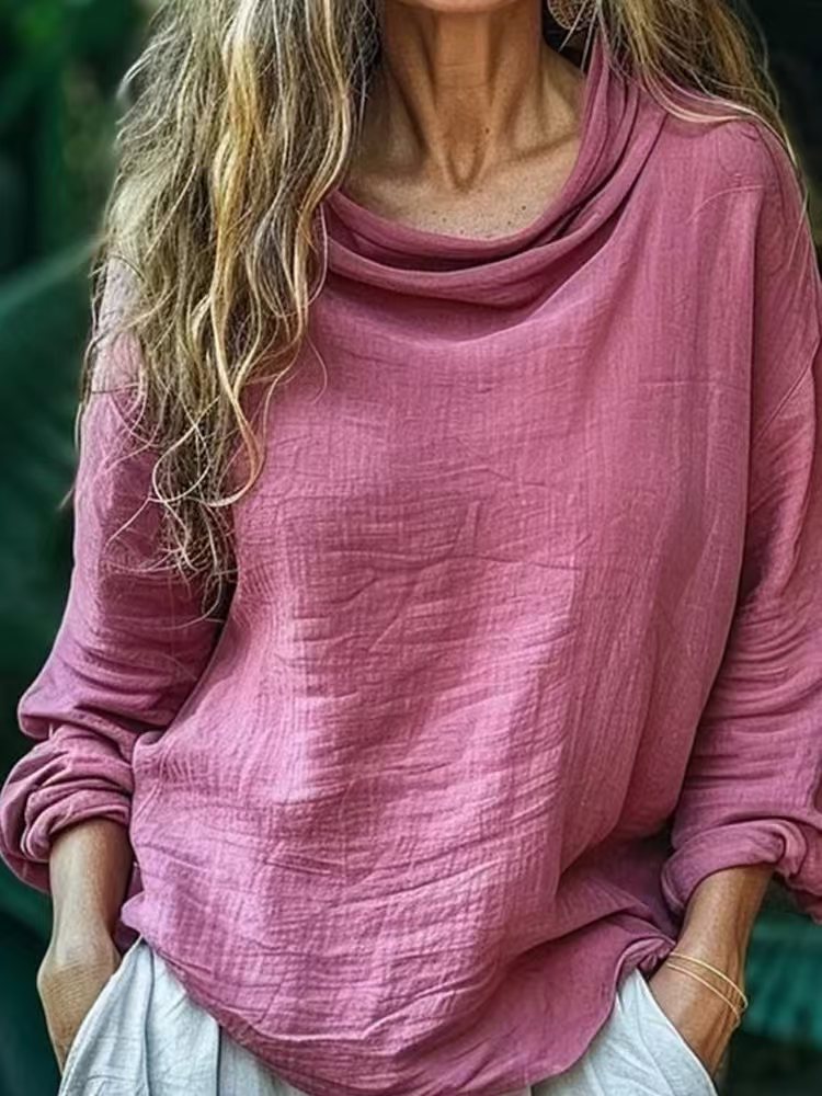 Women's Spring Casual Loose Stylish Long Sleeves Blouses