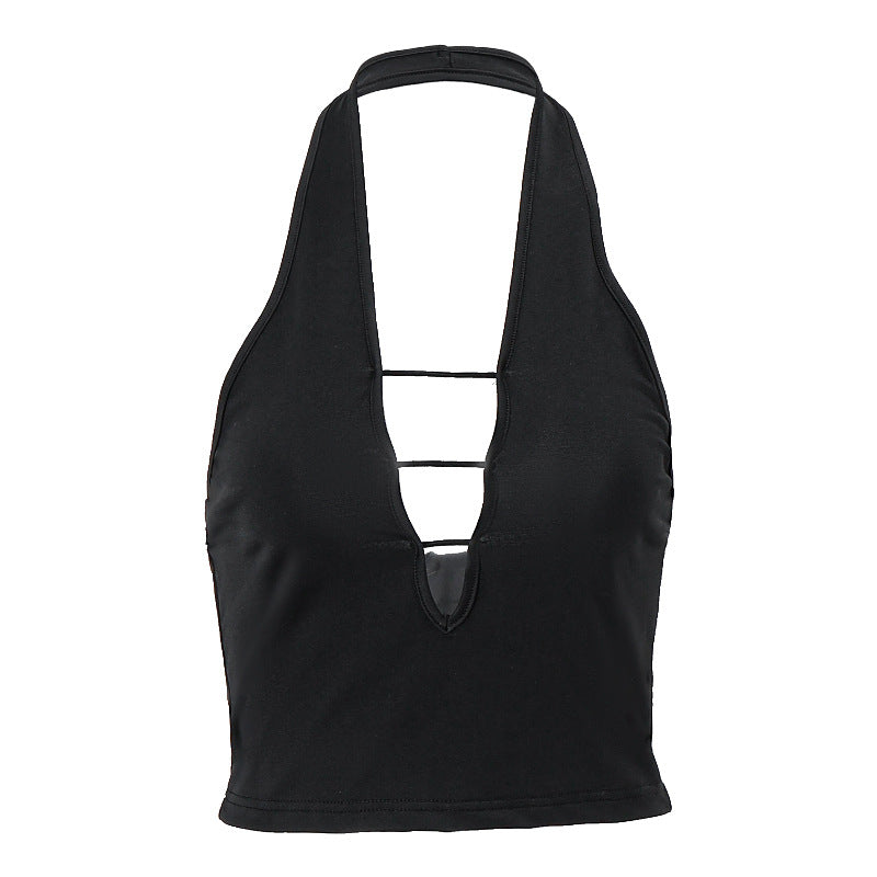 Summer Street Trend Sexy Backless Deep Tops