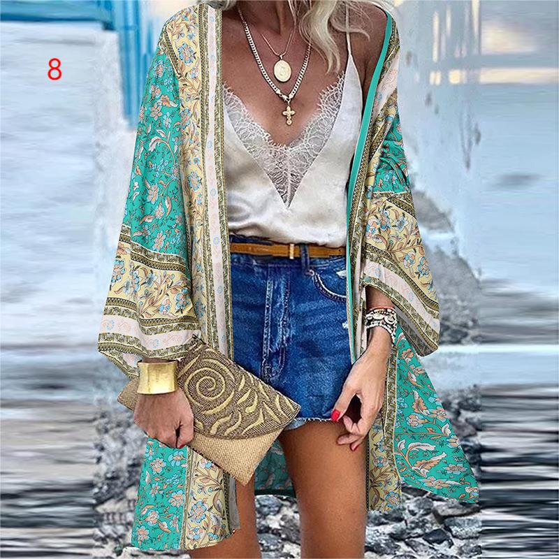 Women's Casual Fashion Trend Vacation Batwing Long Blouses