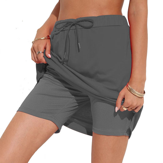 Women's Cool Elegant Tied Solid Culottes Skirts