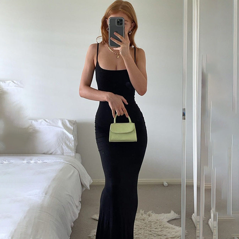 Women's Casual Sleeveless High Waist Slim Fit Dresses