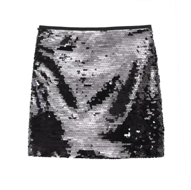 Women's Elegant Slightly Mature Fashion Festival Sequined Skirts