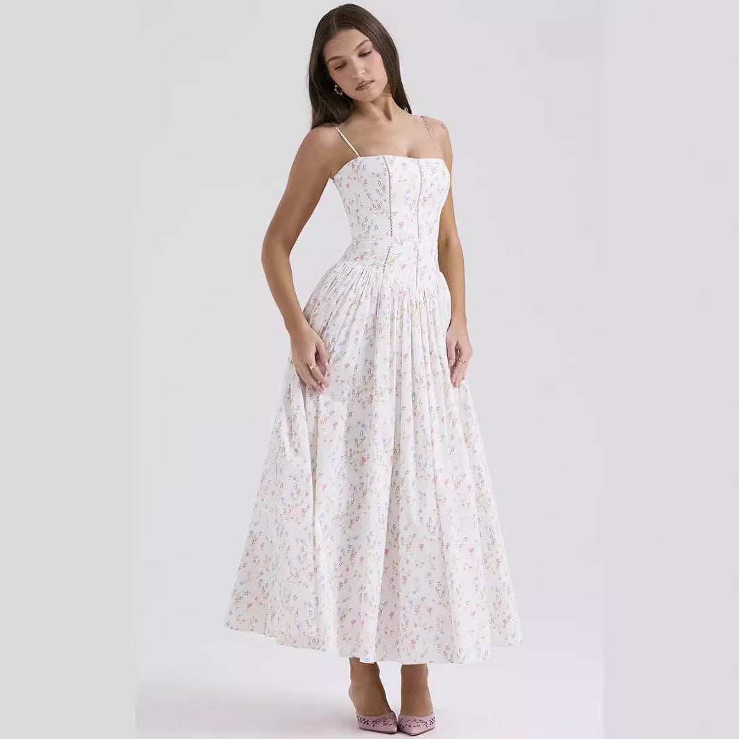 Fairy Temperamental Fashion High-grade French Strap Dresses