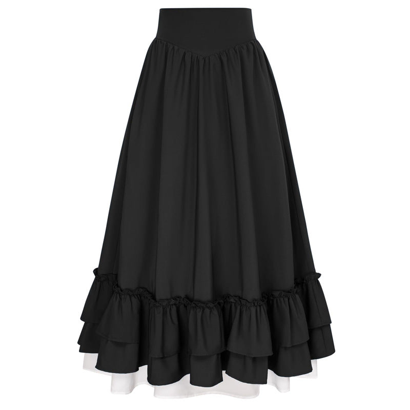 Halloween Renaissance Retro Medieval Stage Performance Skirts
