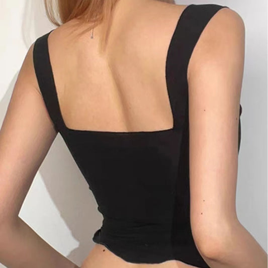 Women's Base Square Collar Inner Match Sling Tops