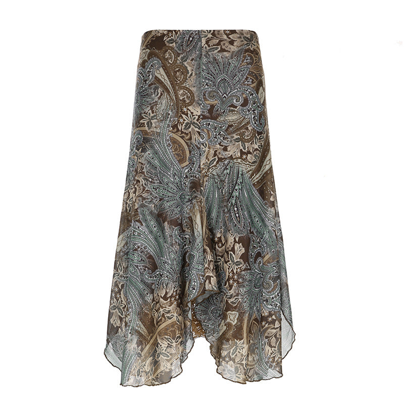 Women's American Retro Mori Style Irregular Niche Tops