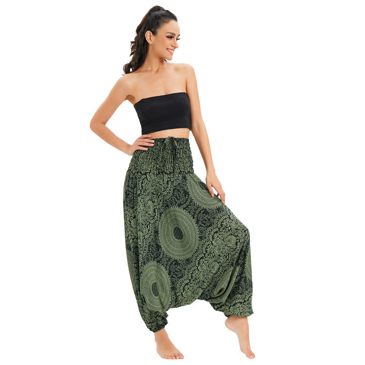 Casual Yoga Clothes Bohemian Big Crotch Pants
