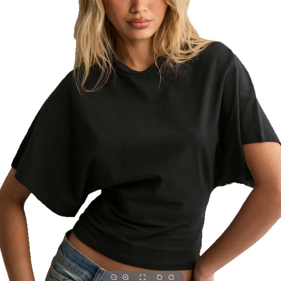 Women's Style Sense Of Design Round Neck Blouses