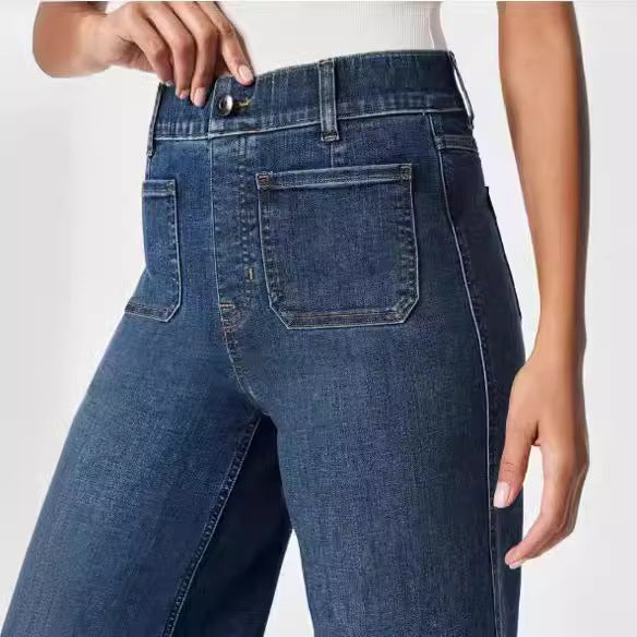 Women's Leg Big Pocket Design Makes You Jeans