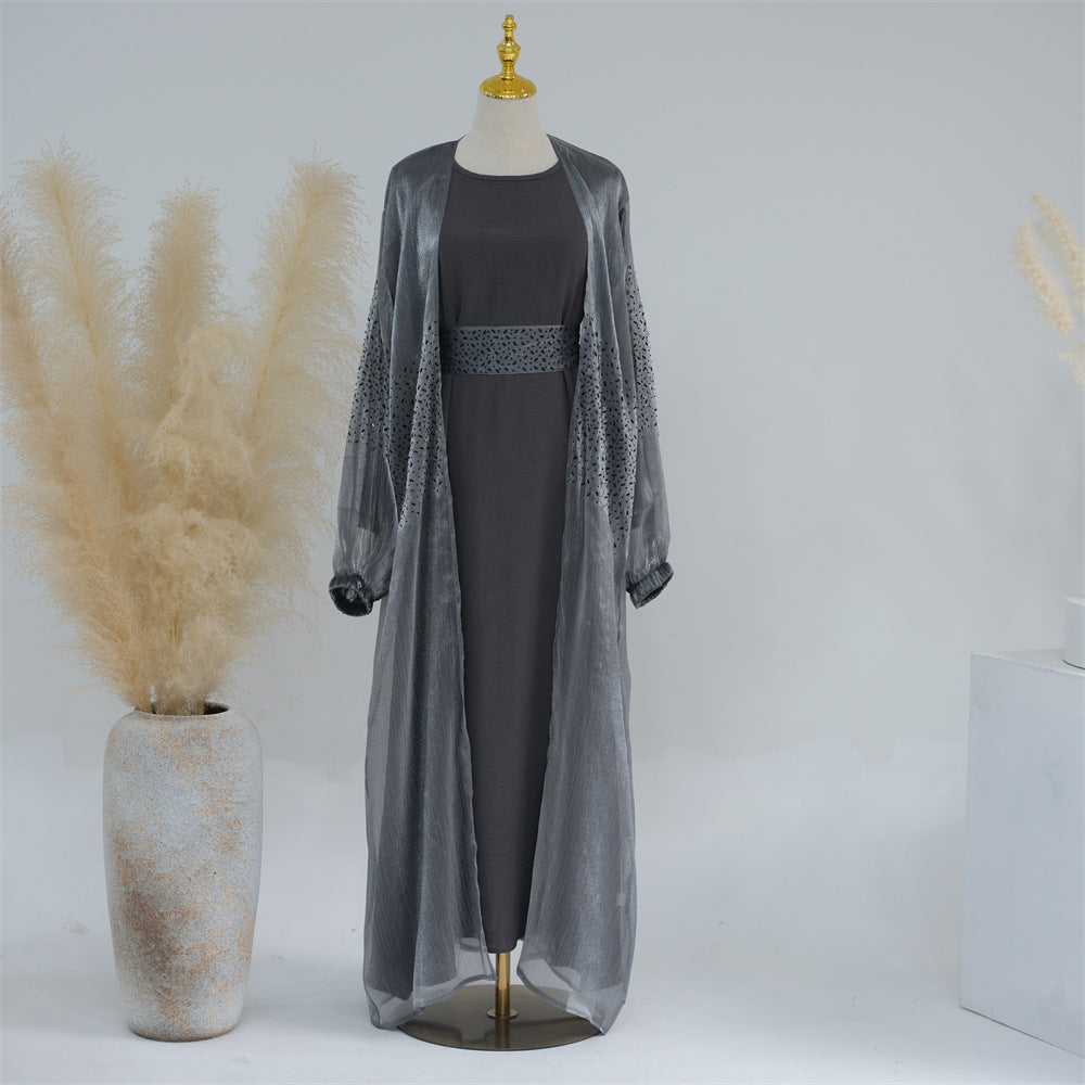 Casual Daily Solid Color Puff Sleeve Dresses