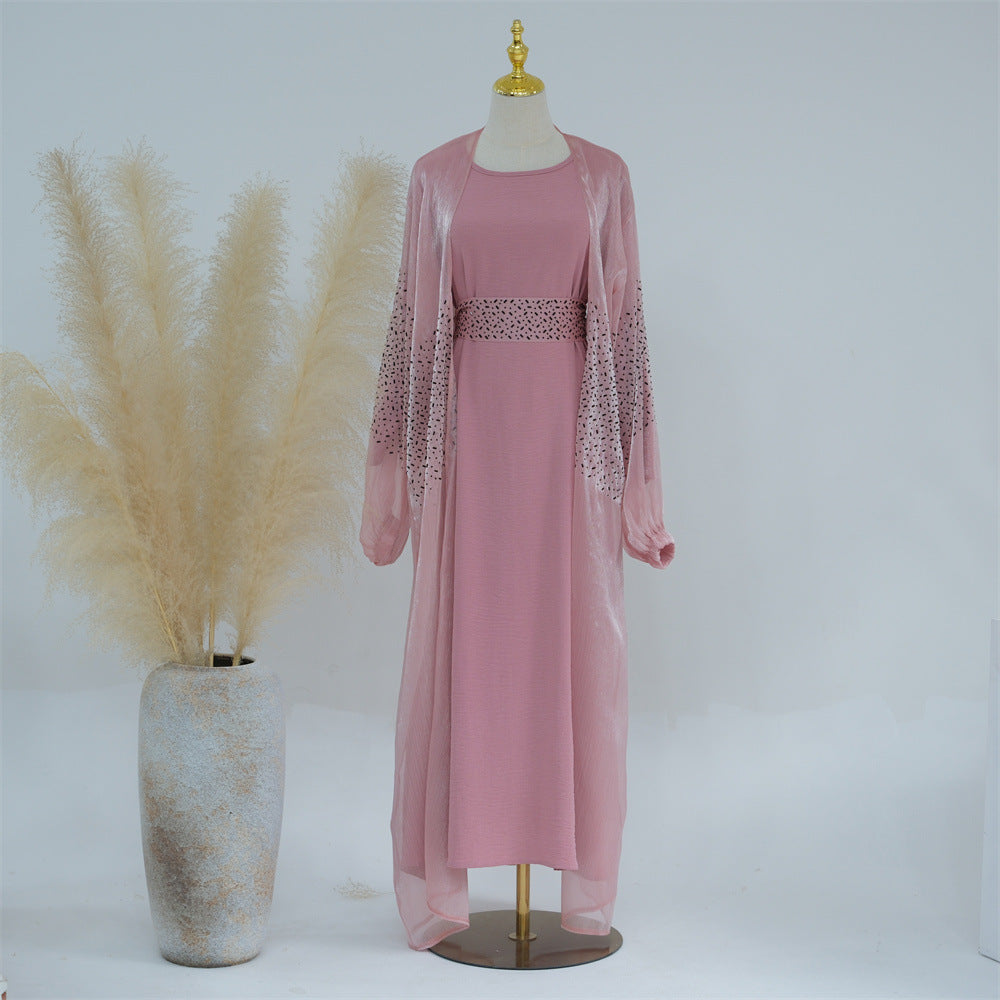 Casual Daily Solid Color Puff Sleeve Dresses