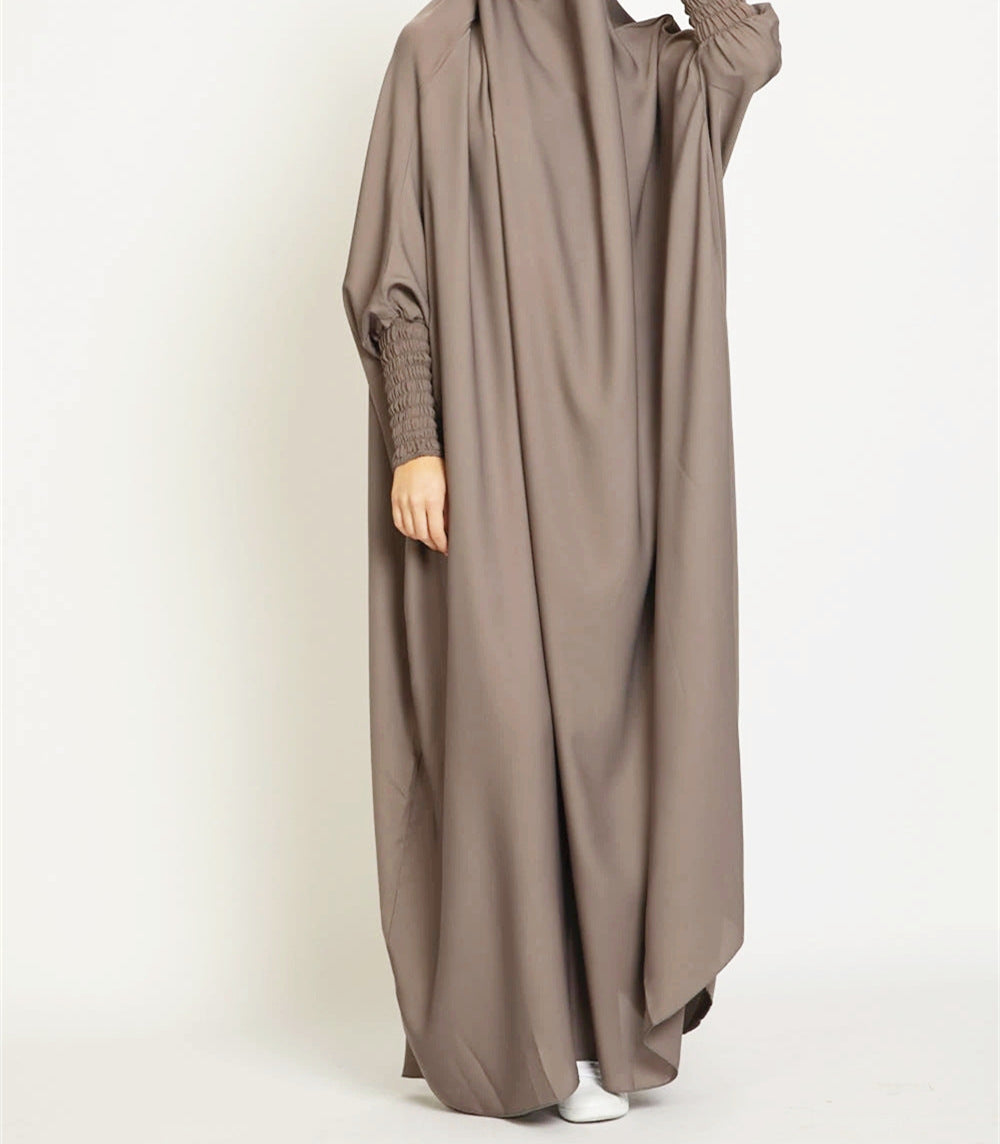 Turkish Swing Solid Color Robe Dress Dresses